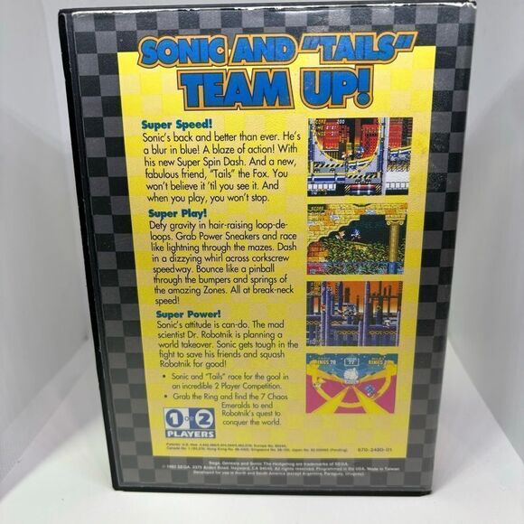 Sonic The Hedgehog 2 (Sega Genesis) Complete CIB Tested Authentic - Picture 2 of 3